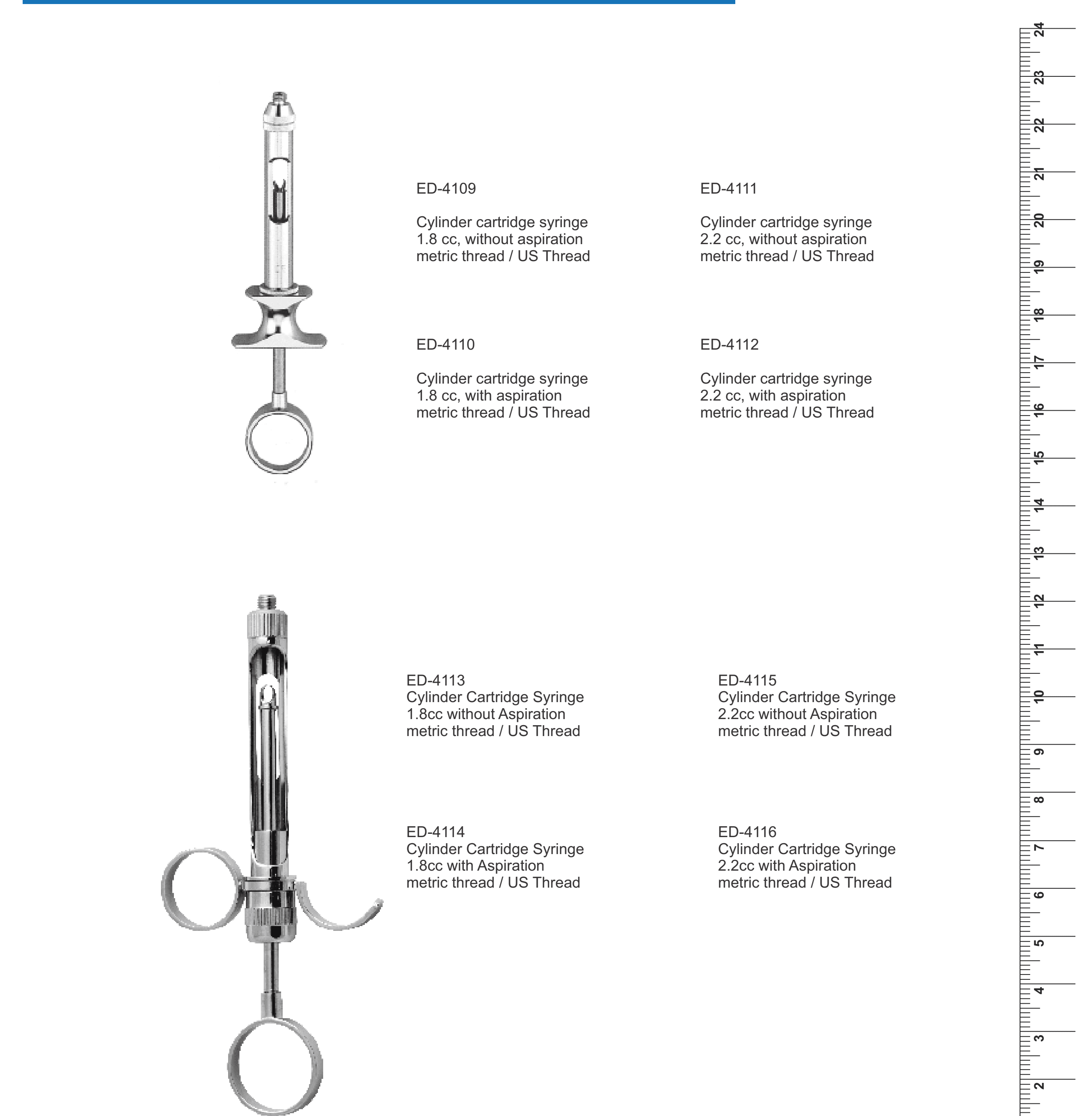 Cylinder Cartridge Syringe (Ref. 002)