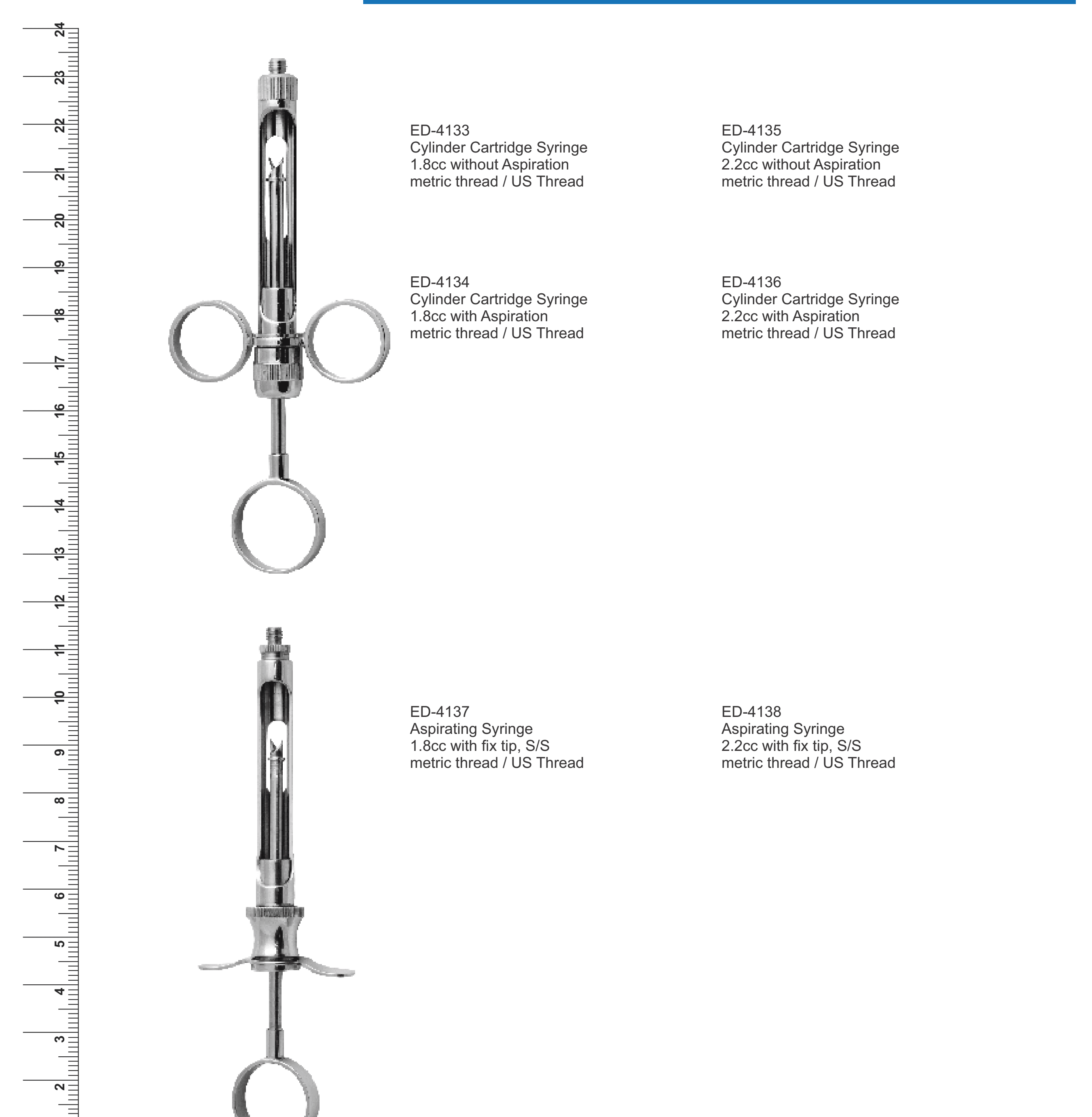 Cylinder Cartridge Syringe (Ref. 005)