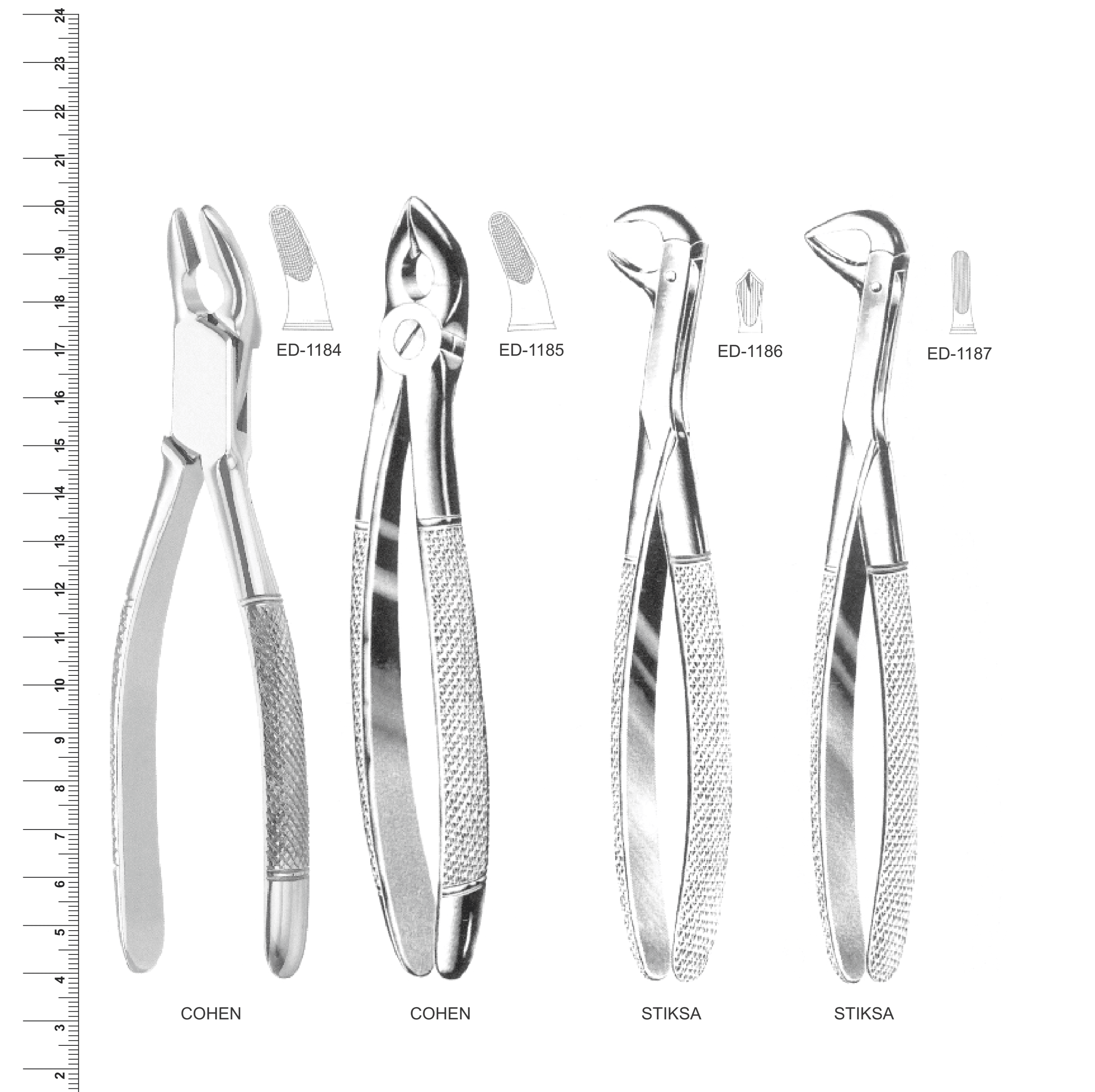 English Pattern Extracting Forceps (Ref. 009)
